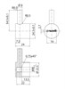 CREAVIT Кран переходник с фильтром 1/2-3/8 JK001