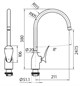 CREAVIT Cмеситель для кухни FOGLIA FG8501