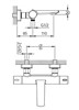 CREAVIT Cмеситель термостатический для ванны TS2505 TS2505