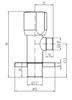 CREAVIT Кран запорный 1/2-3/8 CF02 CF02