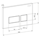 DK Комплект DS1391605 унитаз DT1396016, инсталляция DI8055119, клавиша смыва DB1439001 DS1391605