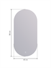 DK Зеркало  Мюнхен (M?nchen) Классик 90х45 черный с подсветкой (MMUC9045CBLK) DQMMUC9045CBLK