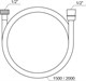 RAVAK Душевой шланг 150 см, SatinFlex 913.22BLM ЧЕРНЫЙ МАТОВЫЙ X07P671