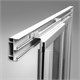 RAVAK Душевые двери раздвижные ASDP3-120 198 профиль белый, матовое стекло Grape 00VG01R2ZG