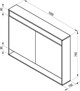 RAVAK Step Тумба под умывальник подвесная ширина 100 см, белый / орех X000001418