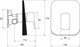 RAVAK Смеситель настенный без переключателя TD F 066.00 для R-box X070137