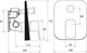 RAVAK Смеситель настенный с переключателем TD F 065.00 для R-box X070136