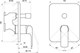 RAVAK Смеситель настенный с переключателем FL 065.20 для R-box черный X070179