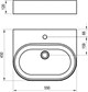 RAVAK Умывальник Ceramic Slim Wall O XJX01155004