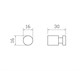 WONZON & WOGHAND Крючок для ванной EASY, Брашированное золото (WW-8105-1-BG) WW-8105-1-BG