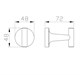 WONZON & WOGHAND Крючок для ванной SIMPLE, Хром (WW-6515) WW-6515