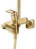 WONZON & WOGHAND Душевая система FRAME, Брашированное золото (WW-88739010-BG) WW-88739010-BG