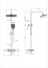 WONZON & WOGHAND Душевая система Shelf, Черный матовый (WW-B3552-MB) WW-B3552-MB