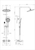 WONZON & WOGHAND Душевая система с термостатом MUSE Selesta, Брашированное золото (WW-B4113-BG) WW-B4113-BG