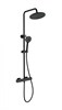 WONZON & WOGHAND Душевая система с термостатом STAY 1, Черный матовый (WW-B3051-A-MB) WW-B3051-A-MB