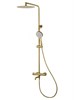 WONZON & WOGHAND Душевая система с термостатом STICK, Брашированное золото (WW-88739903-BG) WW-88739903-BG