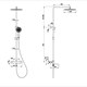 WONZON & WOGHAND Душевая система с термостатом STICK, Черный матовый (WW-88739903-MB) WW-88739903-MB