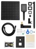 WONZON & WOGHAND Душевая система встраиваемая CUBE 2.0, Черный матовый (WW-88087068-MB) WW-88087068-MB