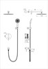 WONZON & WOGHAND Душевая система встраиваемая STICK, Черный матовый (WW-88939017-MB) WW-88939017-MB
