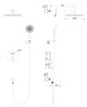 WONZON & WOGHAND Душевая система с термостатом встраиваемая STICK, Темный графит (WW-88929010-BGM) WW-88929010-BGM