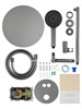 WONZON & WOGHAND Душевая система с термостатом встраиваемая STICK, Темный графит (WW-88929010-BGM) WW-88929010-BGM