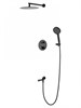 WONZON & WOGHAND Душевая система с термостатом встраиваемая STICK, Черный матовый (WW-88929010-MB) WW-88929010-MB