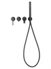 WONZON & WOGHAND Смеситель для ванны встраиваемый STICK, Черный матовый (WW-889017-MB) WW-889017-MB