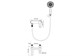 WONZON & WOGHAND Смеситель для ванны с душем BRILLIANT, Хром (WW-88037079-CR) WW-88037079-CR