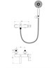 WONZON & WOGHAND Смеситель для ванны с душем STICK, Брашированное золото (WW-88639017-BG) WW-88639017-BG