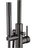 WONZON & WOGHAND Смеситель для ванны напольного монтажа STICK, Темный графит (WW-88649017-BGM) WW-88649017-BGM