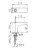 WONZON & WOGHAND Смеситель для раковины SHARK, Хром (WW-48B1101-CR) WW-48B1101-CR