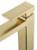 WONZON & WOGHAND Смеситель для раковины высокий CUBE 2.0, Брашированное золото (WW-88019068-BG) WW-88019068-BG