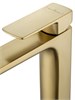 WONZON & WOGHAND Смеситель для раковины высокий EDGE, Брашированное золото (WW-88239003-BG) WW-88239003-BG