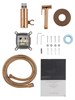 WONZON & WOGHAND Смеситель с гигиеническим душем и термостатом встраиваемый , Розовое золото (WW-88829909-RG) WW-88829909-RG