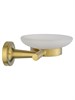 WONZON & WOGHAND Мыльница с держателем WONZON & WOGHAN SIMPLE, Брашированное золото (WW-6522-BG) WW-6522-BG