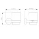 WONZON & WOGHAND Стакан для зубных щеток с держателем SIMPLE, Хром (WW-6521) WW-6521