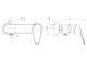 WONZON & WOGHAND Смеситель для душа BALANCE, Хром (WW-054101-CR) WW-054101-CR