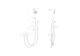WONZON & WOGHAND Смеситель для душа с гарнитуром , Хром (WW-A31003-CR) WW-A31003-CR