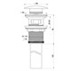 WONZON & WOGHAND Донный клапан для раковины с переливом 1 1/4 , Хром (WW-88SS03-CR) WW-88SS03-CR