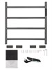 WONZON & WOGHAND Полотенцесушитель электрический BONN, Темный графит (WW-AL404-GM) WW-AL404-GM