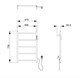 WONZON & WOGHAND Полотенцесушитель электрический BONN, Темный графит (WW-AL405-GM) WW-AL405-GM