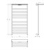 WONZON & WOGHAND Полотенцесушитель электрический FRANKFURT, Черный матовый (WW-A1029-MB) WW-A1029-MB
