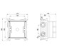 WONZON & WOGHAND Скрытая часть для панели термостатического смесителя на 2 потребителя (WW-INB322A) WW-INB322A