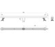 WONZON & WOGHAND Душевой трап 90 см , Брашированное золото (WW-65409T-BG) WW-65409T-BG
