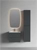 SANCOS Тумба подвесная Сноб Р (Snob R) 590х445х500, c двумя ящиками оснащенными доводчиками, темный антрацит матовый, арт.SNR60MDH SNR60MDH