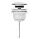 AZARIO Донный клапан для раковины, CLICK-CLACK, 1 1/4, латунь, белый (AZ-105-WHI-Н) AZ-105-WHI-Н
