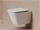 CERAMICA NOVA Подвесной унитаз Союз (Union) Торнадо безободковый, с ультратонким сиденьем с микролифтом и функцией быстрого снятия, с креплением скрытого монтажа, цвет белый матовый CN4009TMW