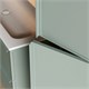 SANCOS Шкаф-пенал Вельта (Velta) PVL33GG 33x30x160 подвесной, две дверцы, петли с доводчиками, универсальное расположение петель, серо-зелёный PVL33GG