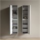 SANCOS Шкаф-пенал Вельта (Velta) PVL33GG 33x30x160 подвесной, две дверцы, петли с доводчиками, универсальное расположение петель, серо-зелёный PVL33GG