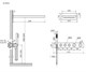 SANCOS Душевой комплект Линн (Linn) SC9023BB встраиваемый, с термостатом и внутренней частью, шлангом 150 см, верхним 55x28 см и ручным 20 см душем, вакуумное напыление (PVD-покрытие), брашированная бронза SC9023BB